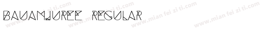 bauamjuree regular字体转换